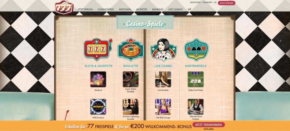 777 Casino-Spiele