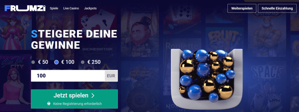 Casinos Ohne Konto: Frumzi Casino