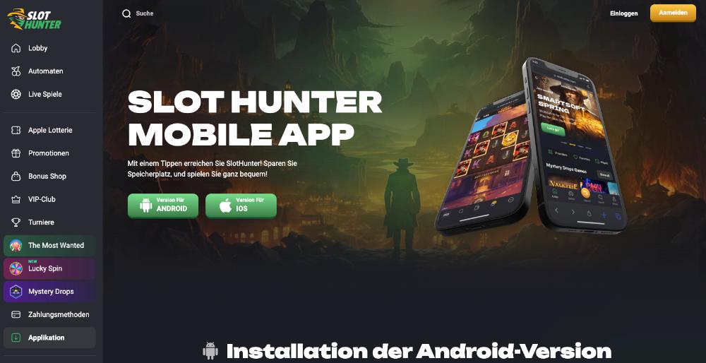 Slothunter app
