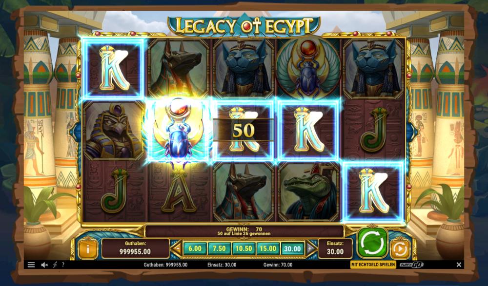 Legacy of Egypt Online-Spielautomaten