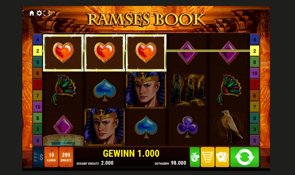 Ramses Book Online-Spielautomaten