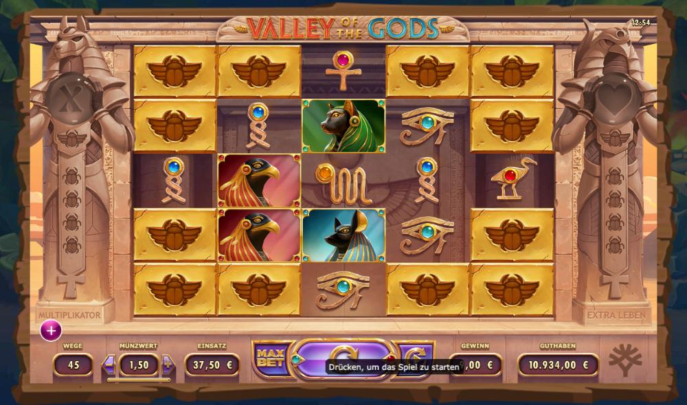 Valley of the Gods Online-Spielautomaten